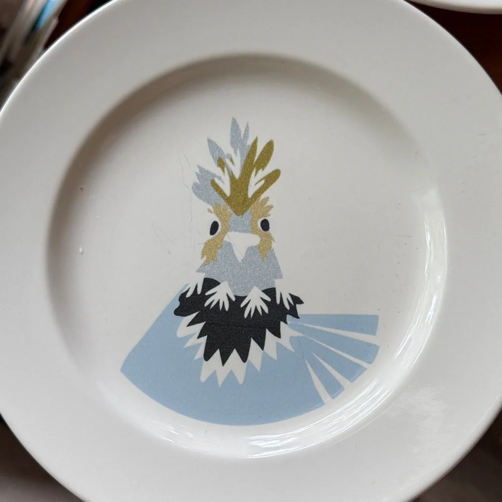 IKEA Unique Bird Plate Romania RARE HTF 8 3/8